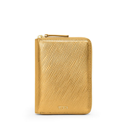 Belden Zip-Around Passport Case - Gold