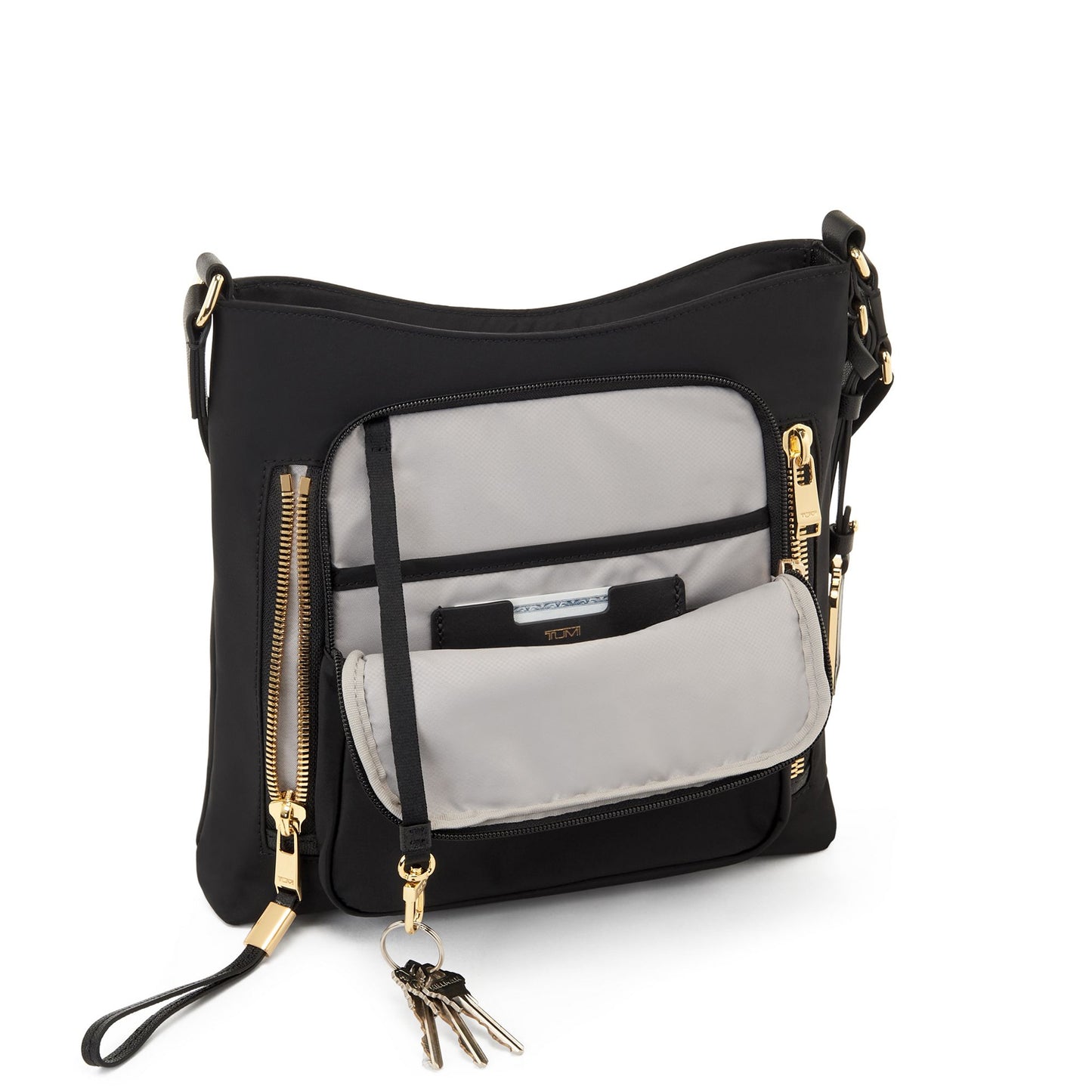 Voyageur Tyler Crossbody - Black/Gold