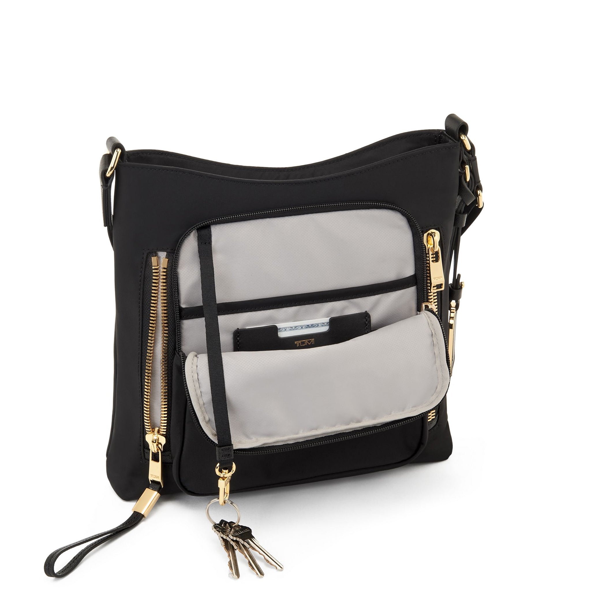 Voyageur Tyler Crossbody - Black/Gold