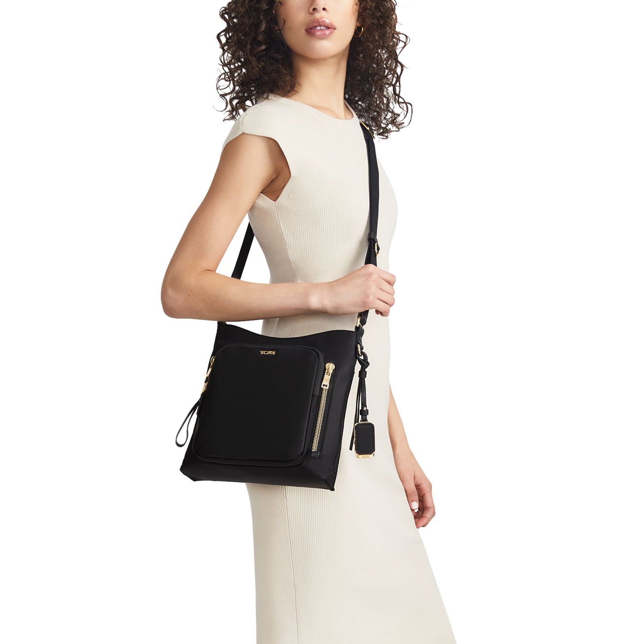 Voyageur Tyler Crossbody - Black/Gold