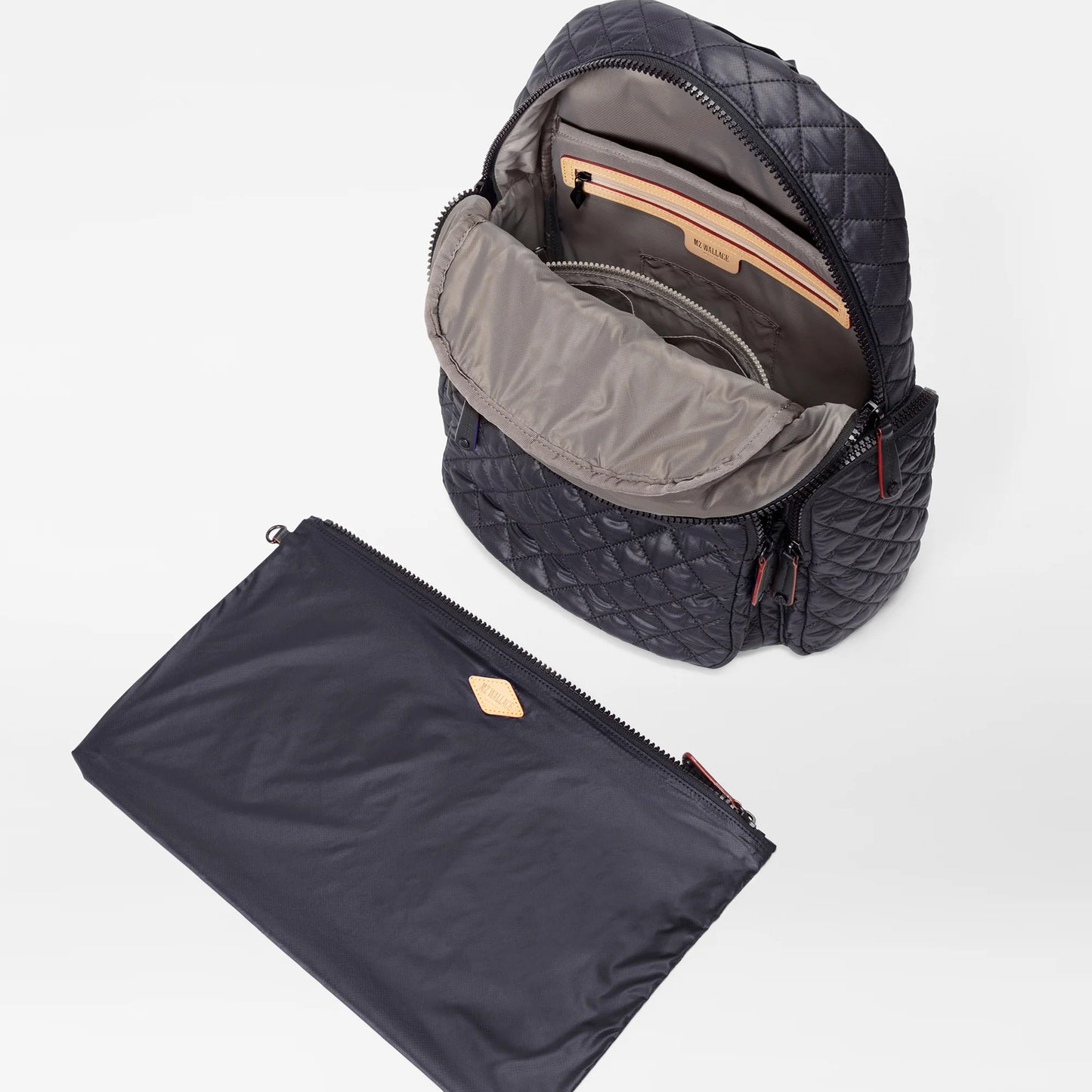 Black Metro Pocket Backpack