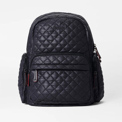 Black Metro Pocket Backpack