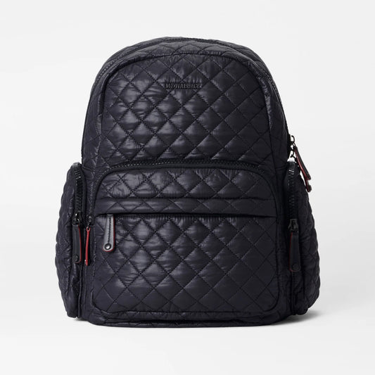 Black Metro Pocket Backpack