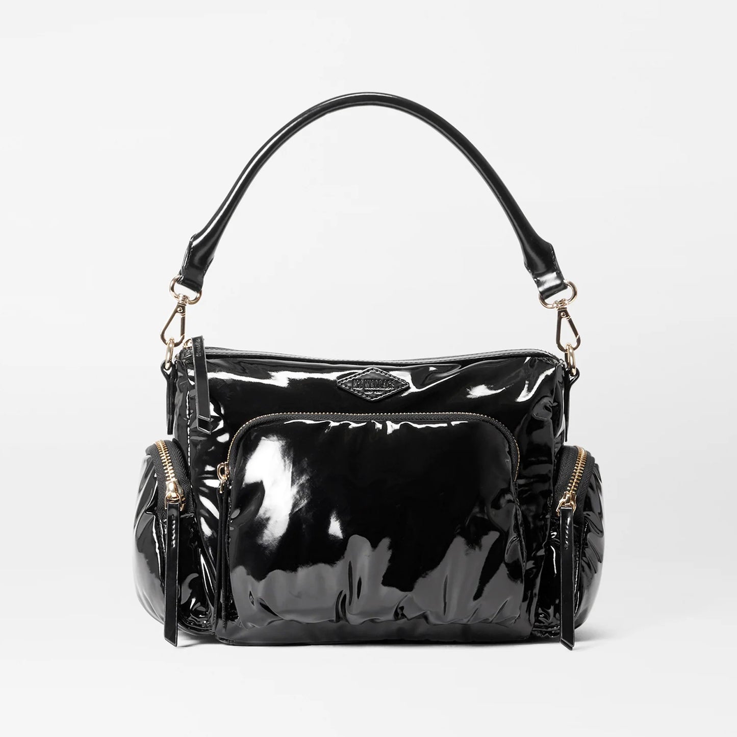 Black Lacquer Small Chelsea Crossbody