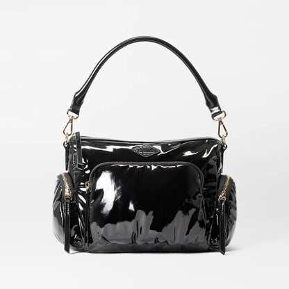 Black Lacquer Small Chelsea Crossbody