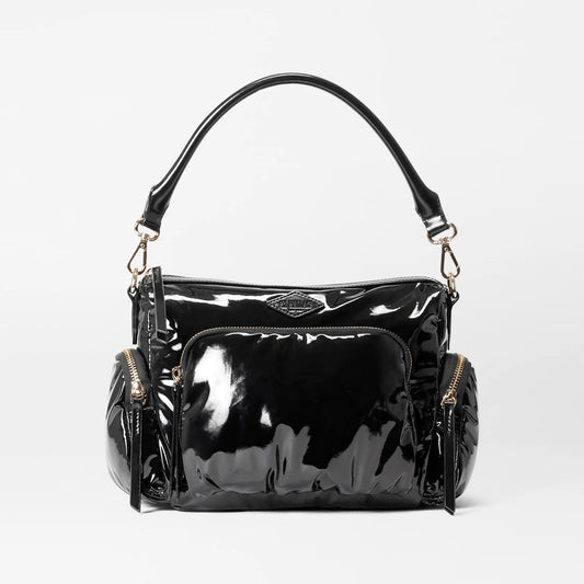 Black Lacquer Small Chelsea Crossbody