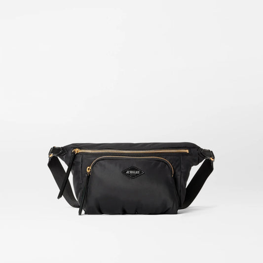 Black Chelsea Nylon Belt Bag