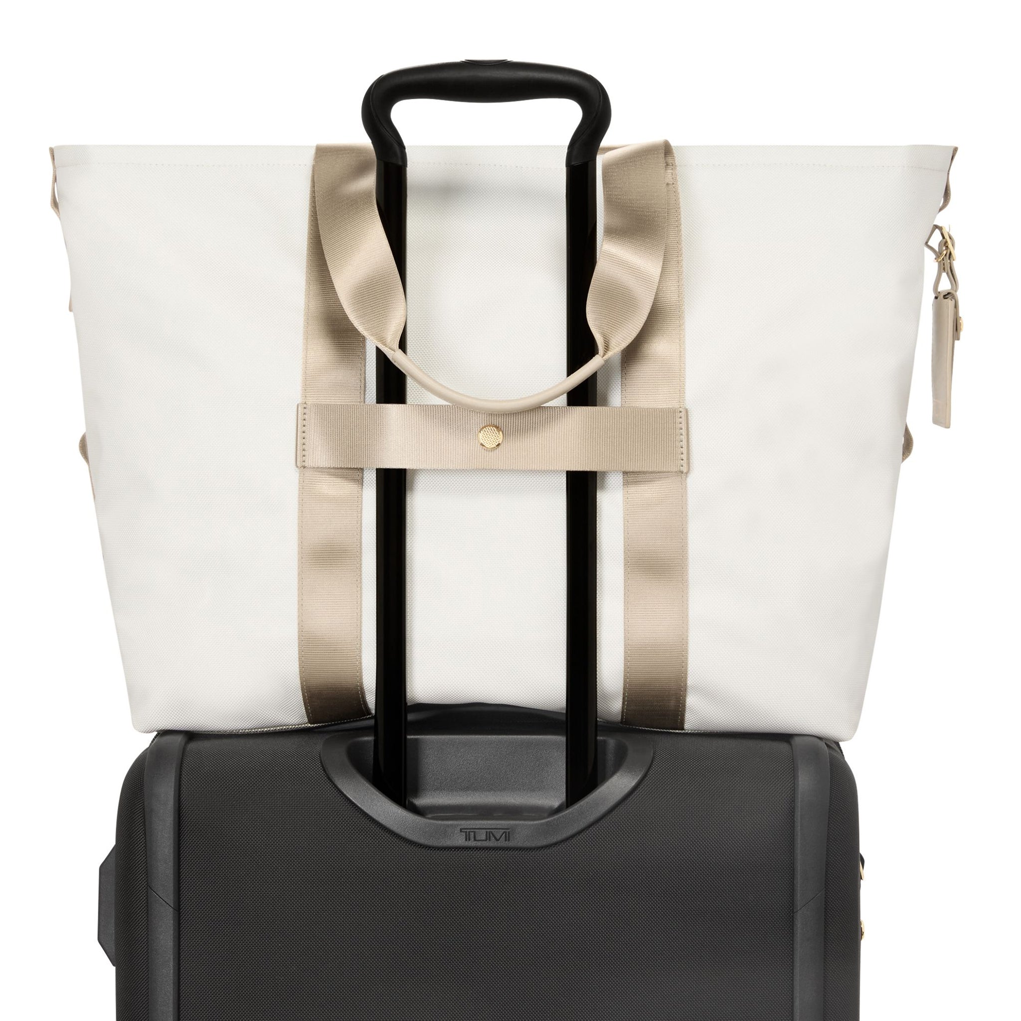 TUMI Sport Essential Large East West Tote - Off White/Tan