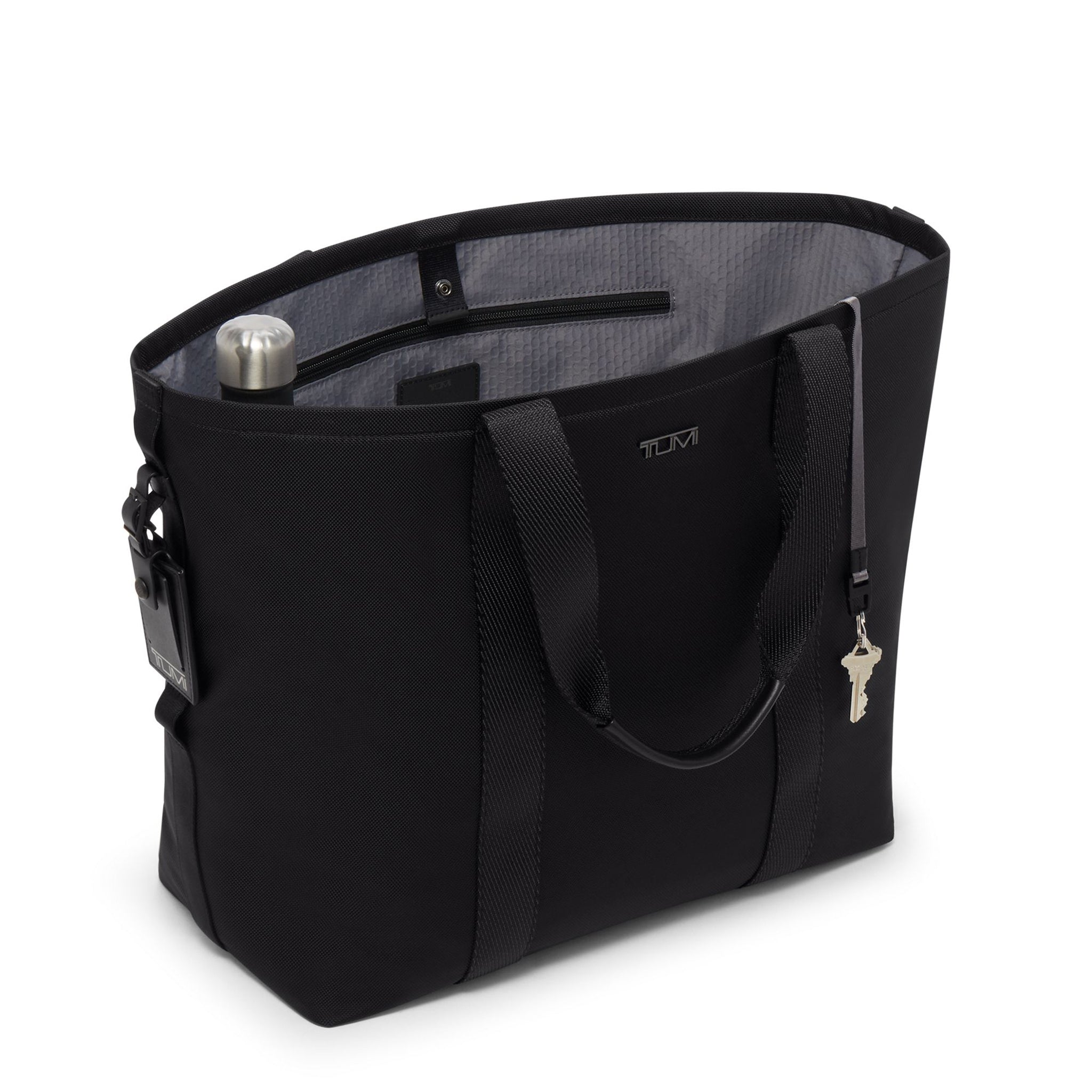 Essential Medium East West Tote - Black