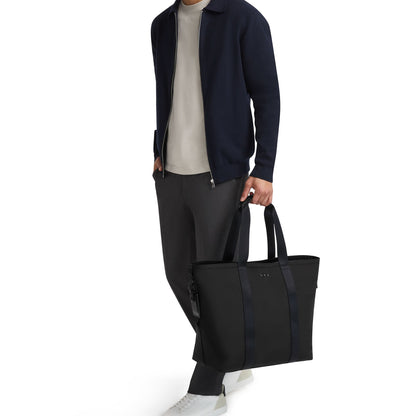 Essential Medium East West Tote - Off White/Tan