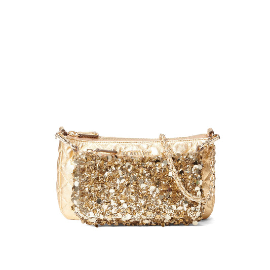 Crosby Convertible Crossbody - Gold Multi Sequin