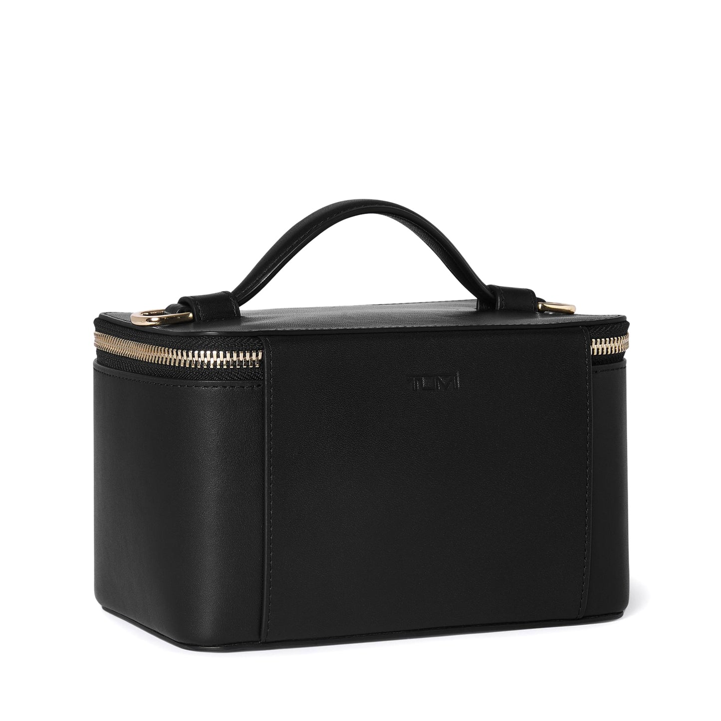 Lex Small Train Case Crossbody Black/Light Gold