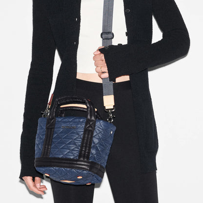 Mini Empire Tote - Navy & Black