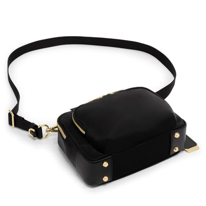 Voyageur Teghan Crossbody - Black/Gold