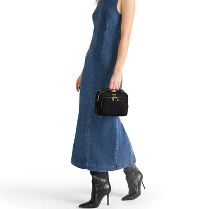 Voyageur Teghan Crossbody - Black/Gold