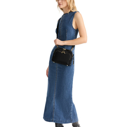 Voyageur Teghan Crossbody - Black/Gold