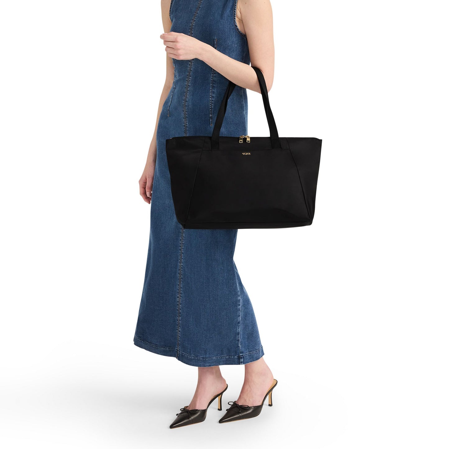 Voyageur Just In Case® Medium Tote - Black/Gold