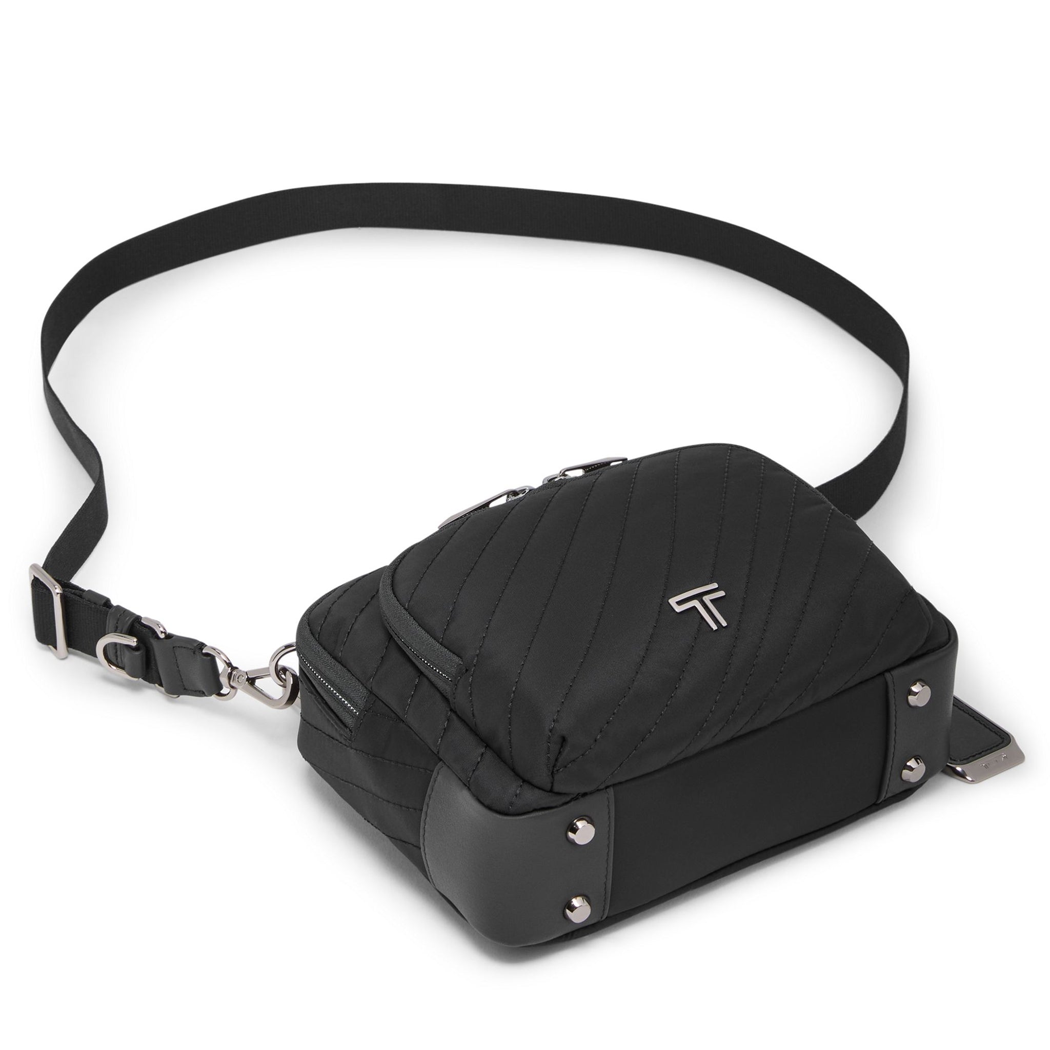 Voyageur Teghan Crossbody - Black Quilted