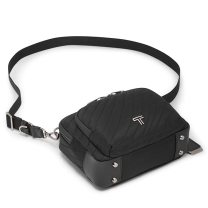 Voyageur Teghan Crossbody - Black Quilted