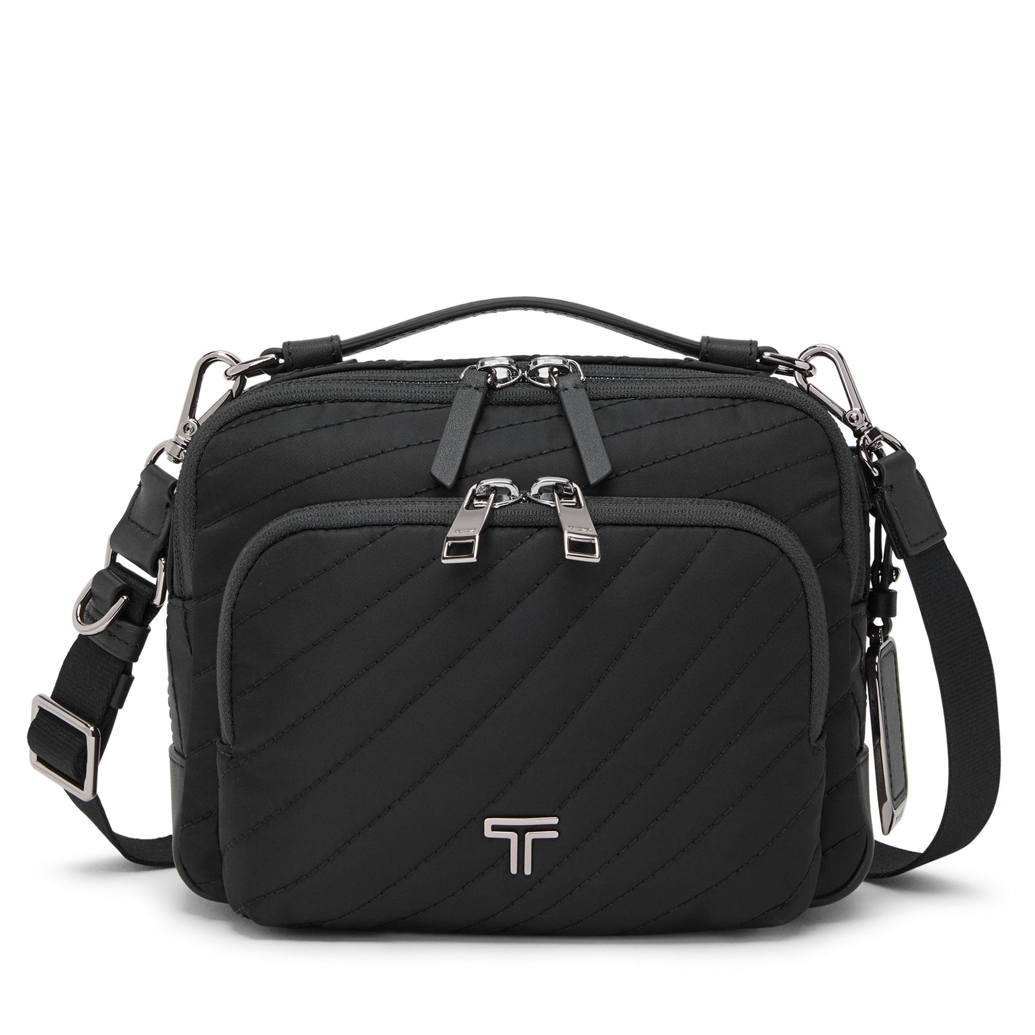 Voyageur Teghan Crossbody - Black Quilted