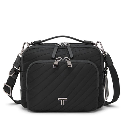 Voyageur Teghan Crossbody - Black Quilted