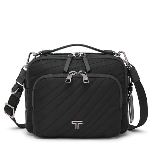 Voyageur Teghan Crossbody - Black Quilted