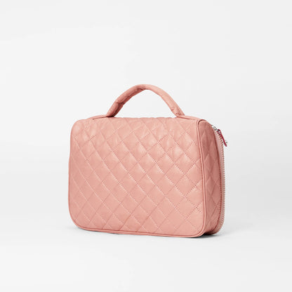 Zip Round Cosmetic - Dusty Rose