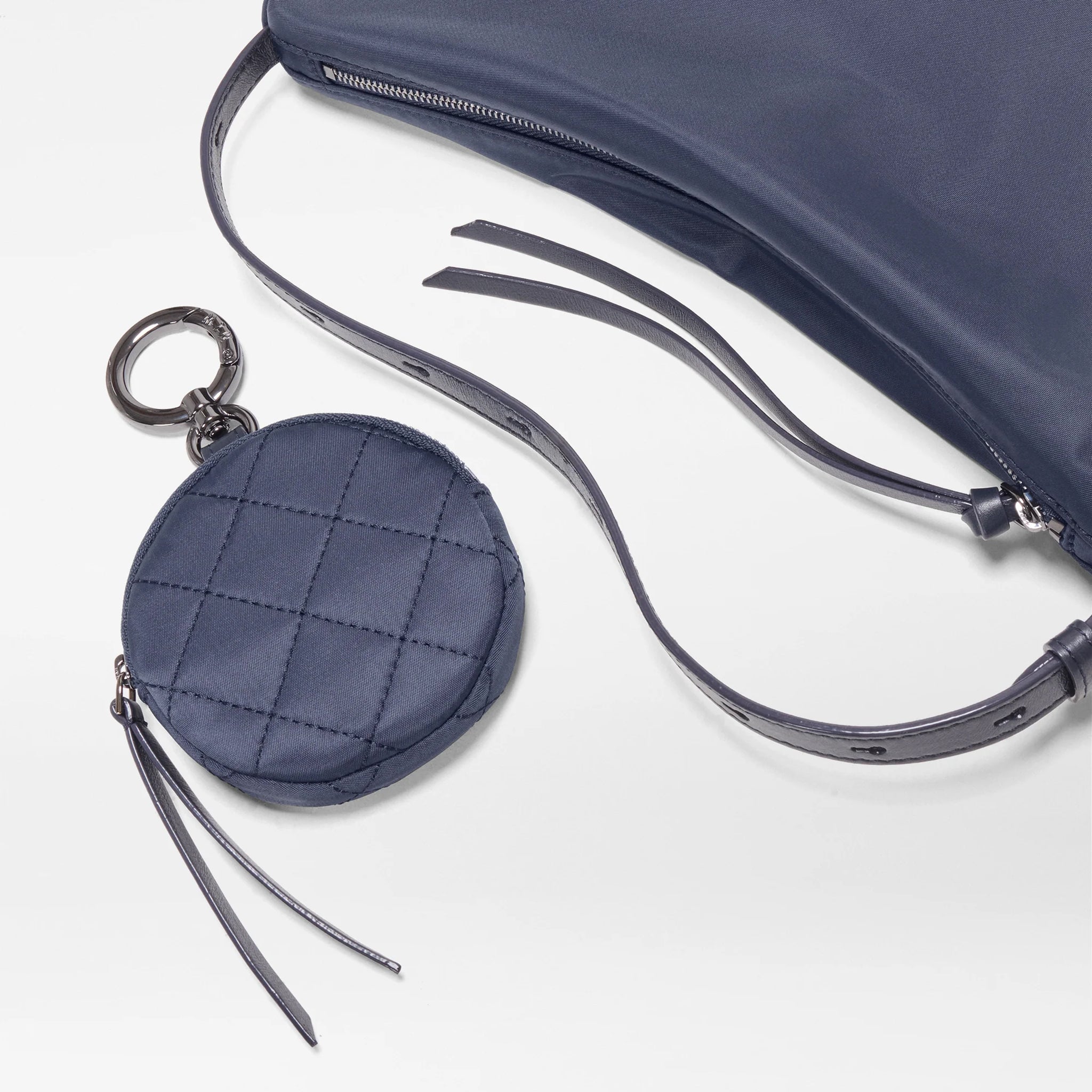 Navy Small Waverly Hobo
