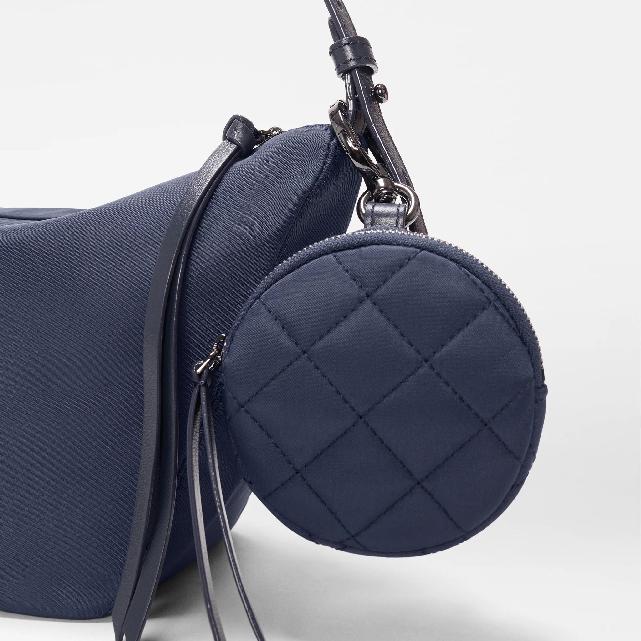 Navy Small Waverly Hobo