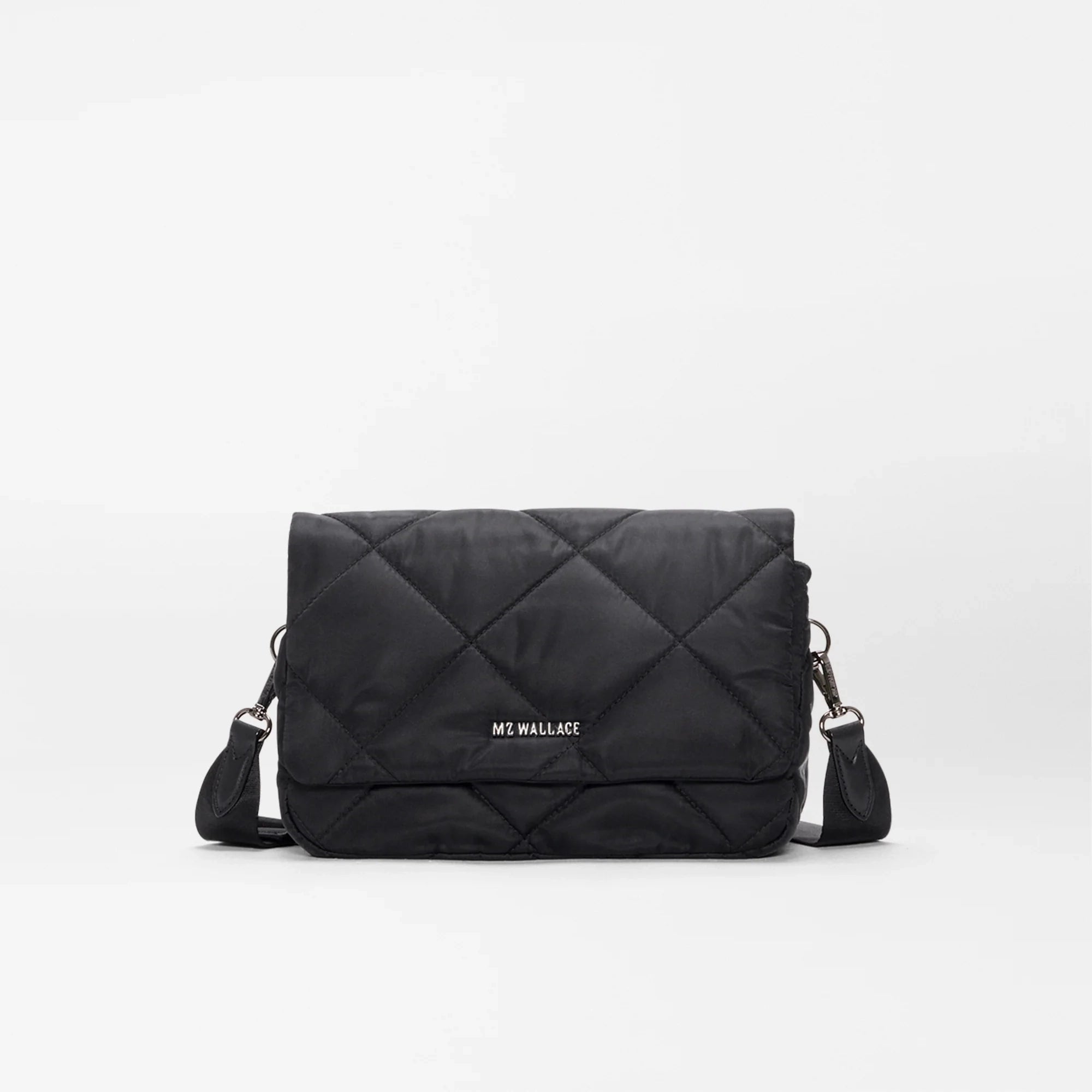 Black Madison Flap Crossbody