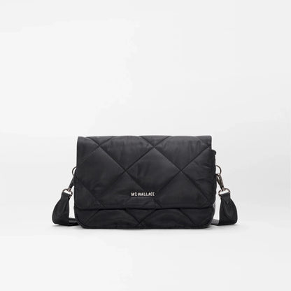 Black Madison Flap Crossbody