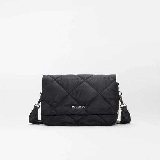 Black Madison Flap Crossbody
