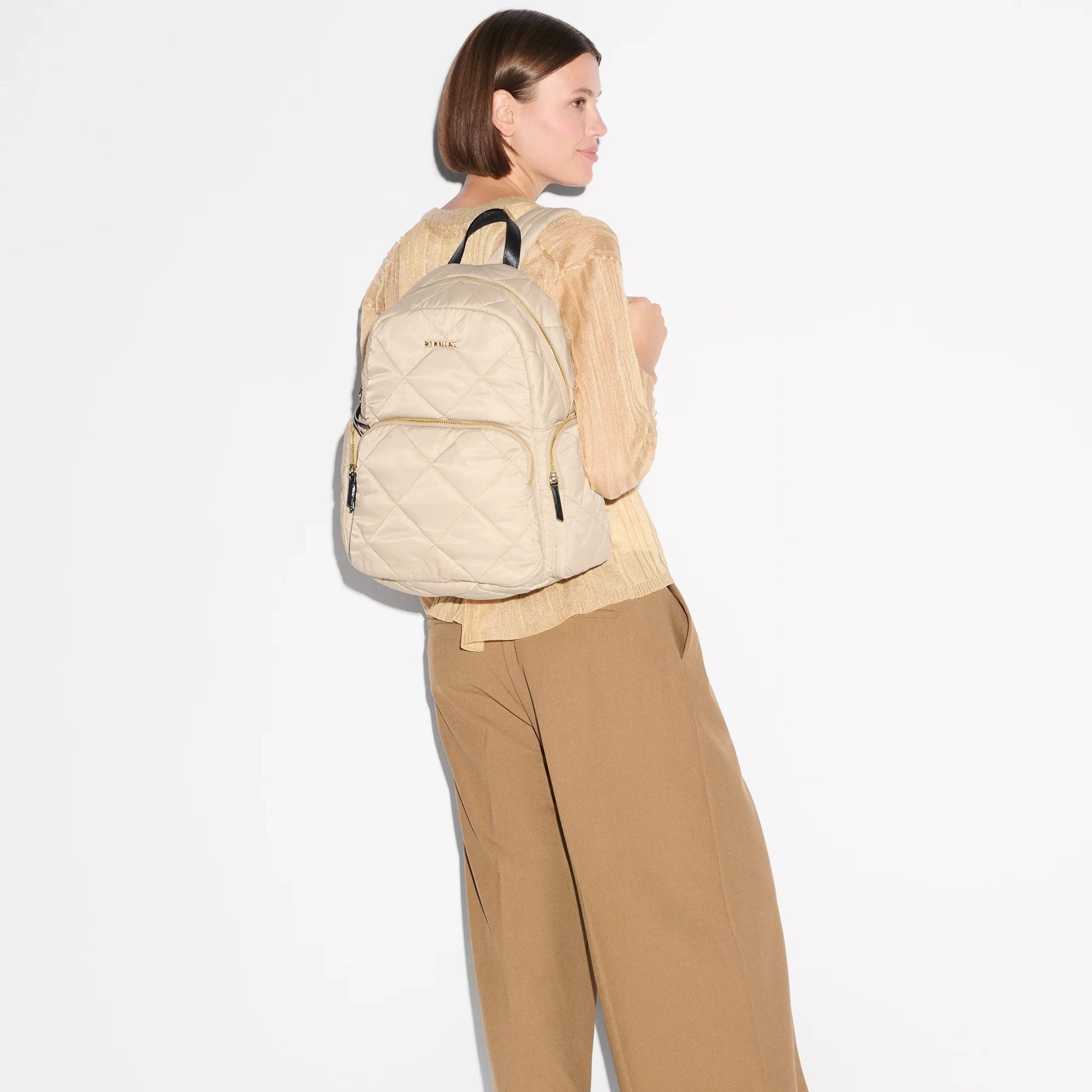 Buff/Black Madison Backpack
