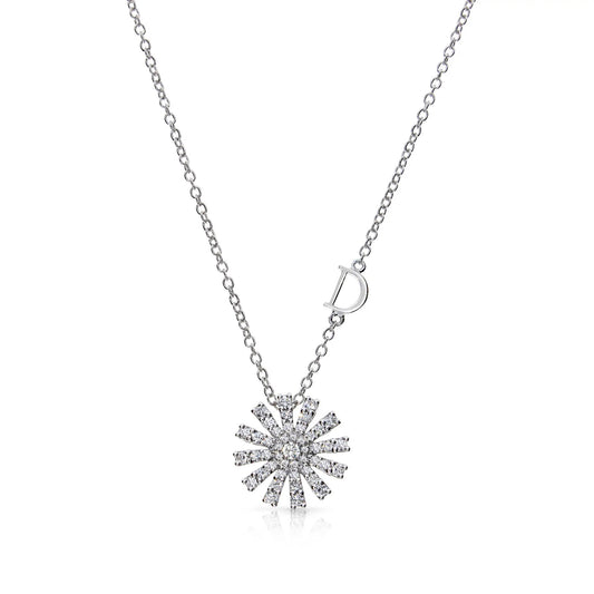 MARGHERITA White gold and diamonds necklace, 12 mm 20072756