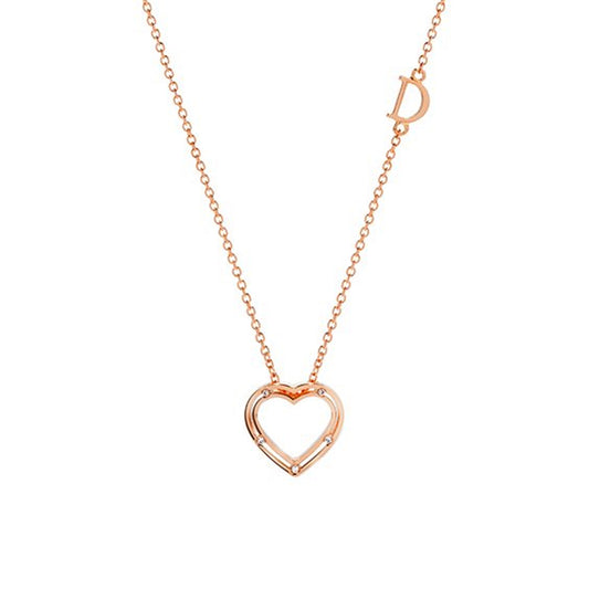 D.SIDE Pink gold and diamonds necklace