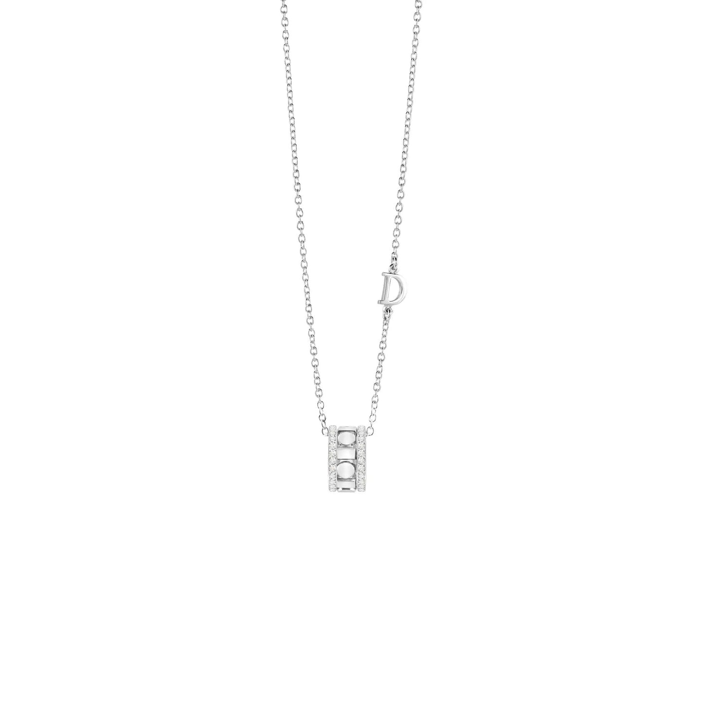 BELLE ÉPOQUE REEL White gold and diamonds necklace, 5,7 mm