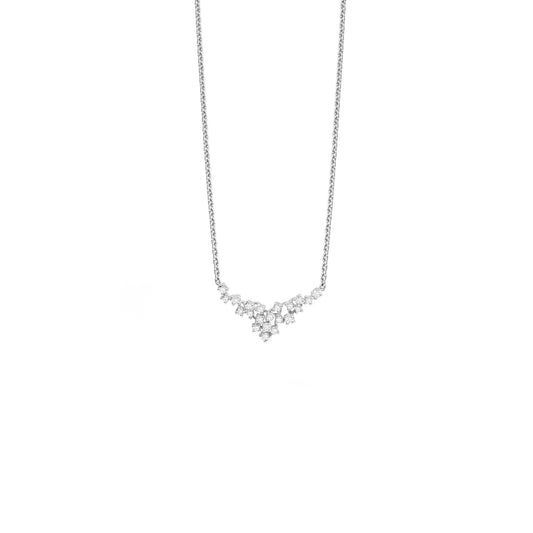 MIMOSA White gold and diamond necklace    20104500