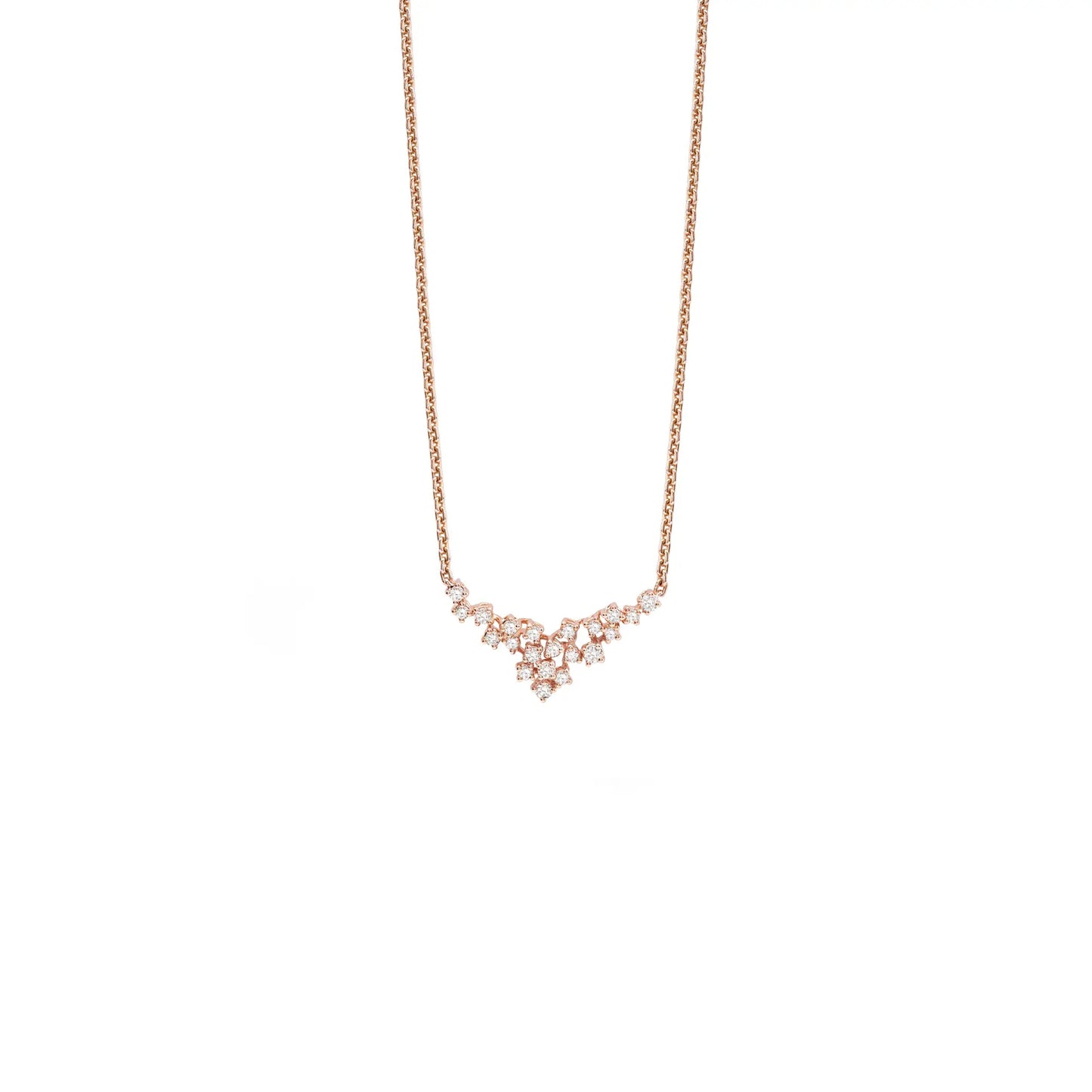 MIMOSA Pink gold and diamonds necklace   20104958