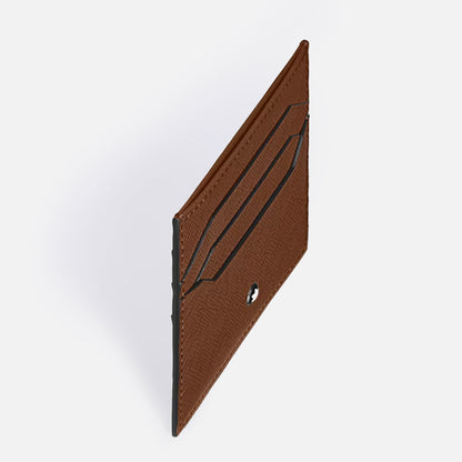Card Holder 6cc in Sartorial Leather - Fauve