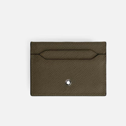 Card Holder 5cc in Sartorial Leather - Khaki
