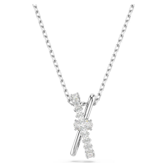 Hyperbola pendant Mixed cuts Twist White Rhodium plated