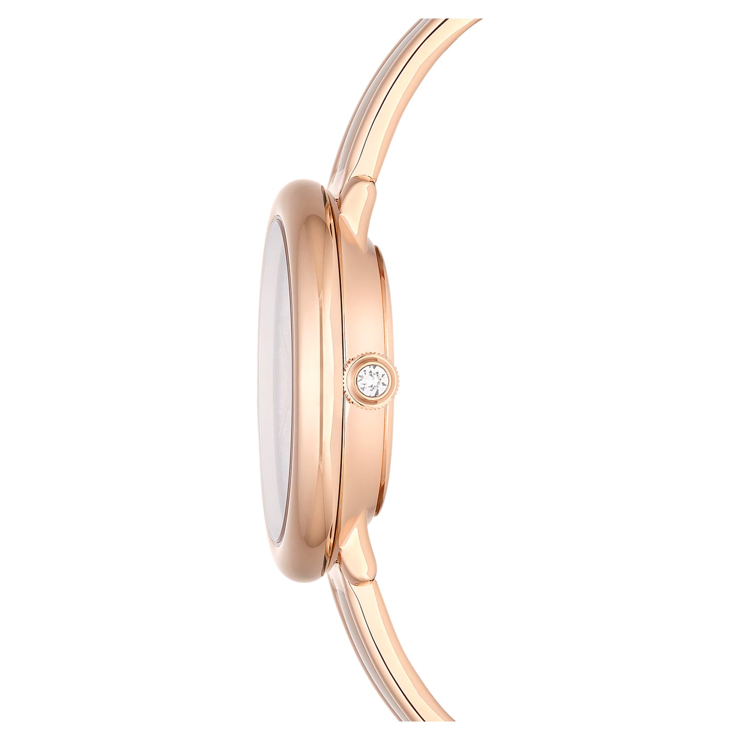 Crystalline bangle watch - Beige, Rose gold-tone finish   ON SALE 30%