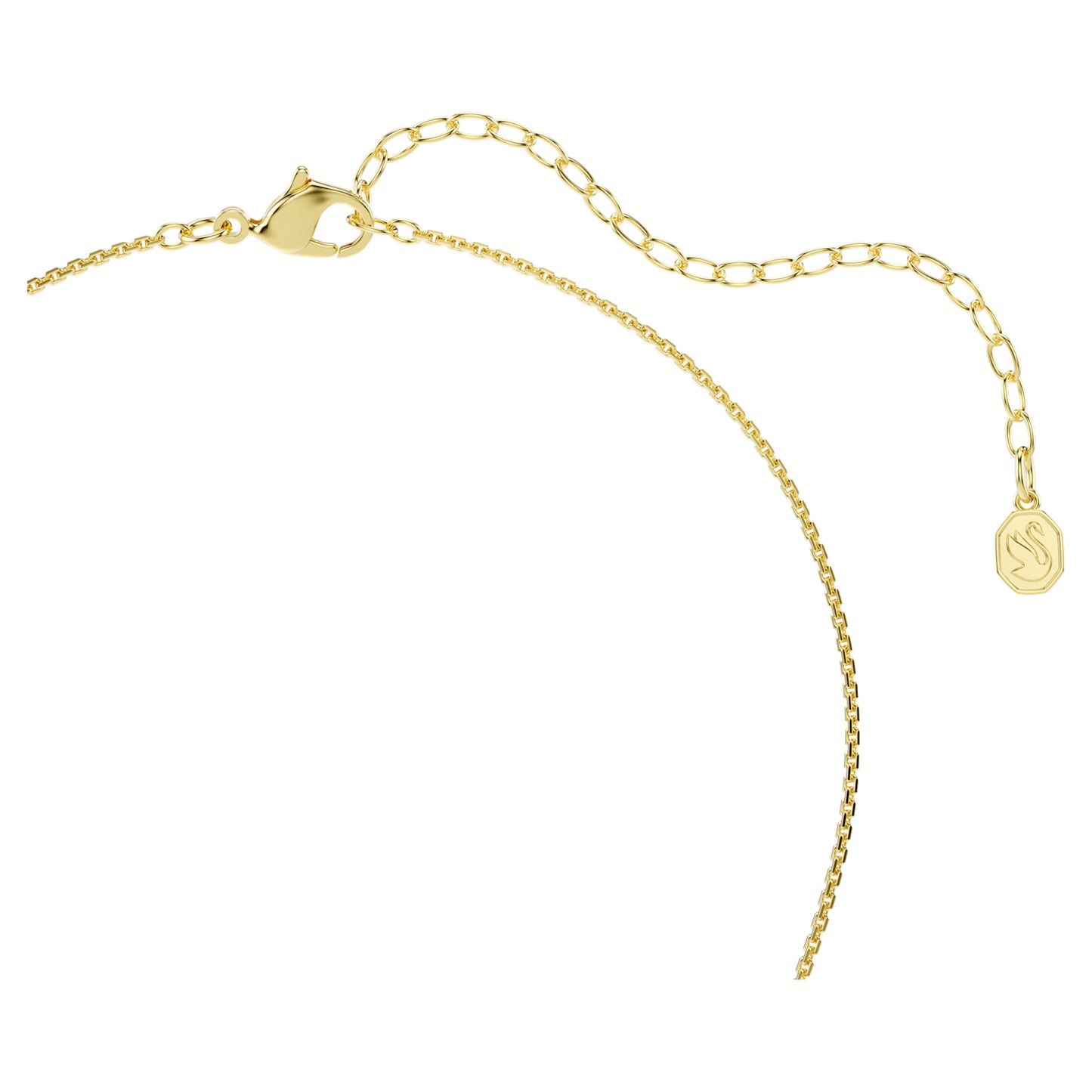 Hyperbola pendant Round cut White Gold-tone plated