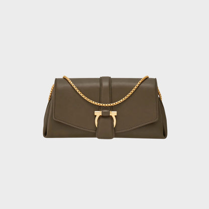 Ferragamo Mia crossbody bag (XS) - Concrete