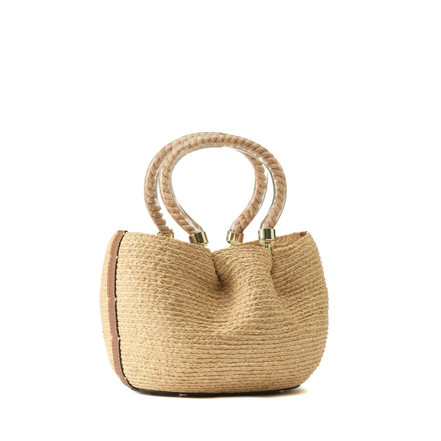 Camelia Basket - Natural/ Cuoio