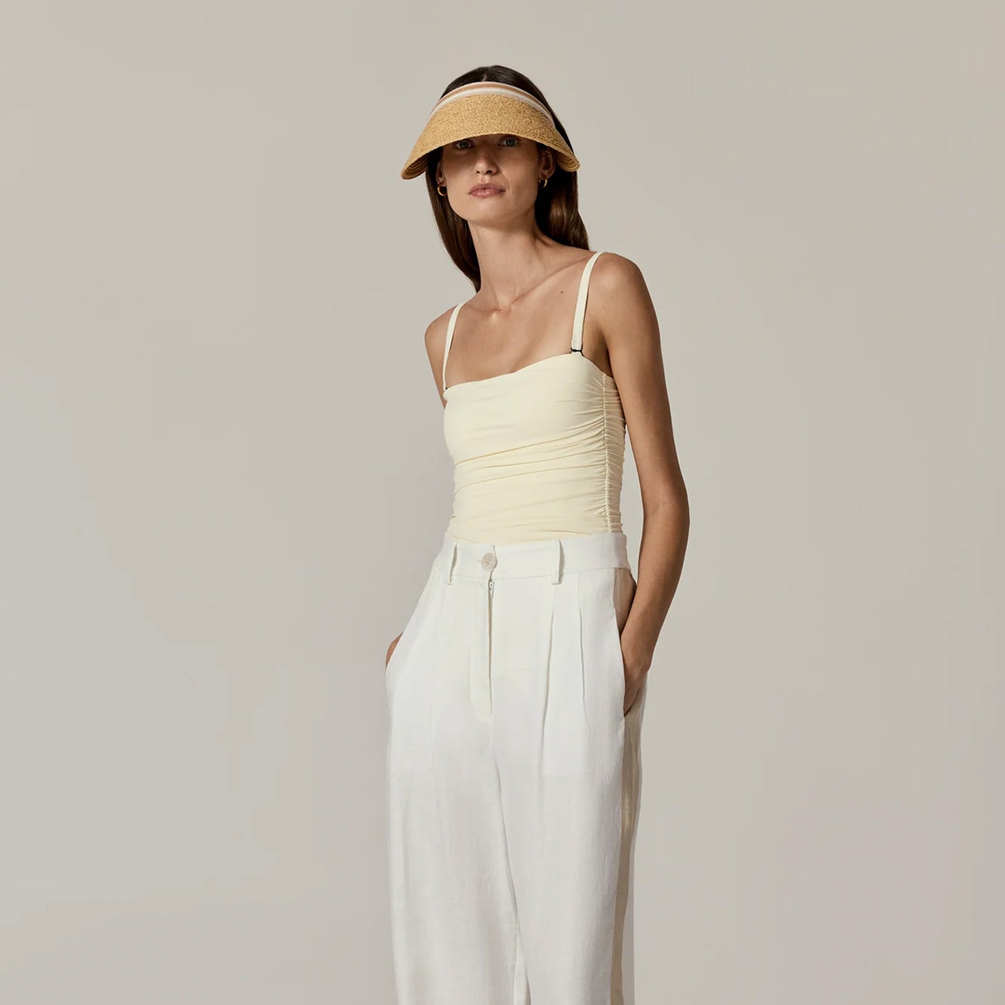Bianca 12 Natural/Nougat Stripe