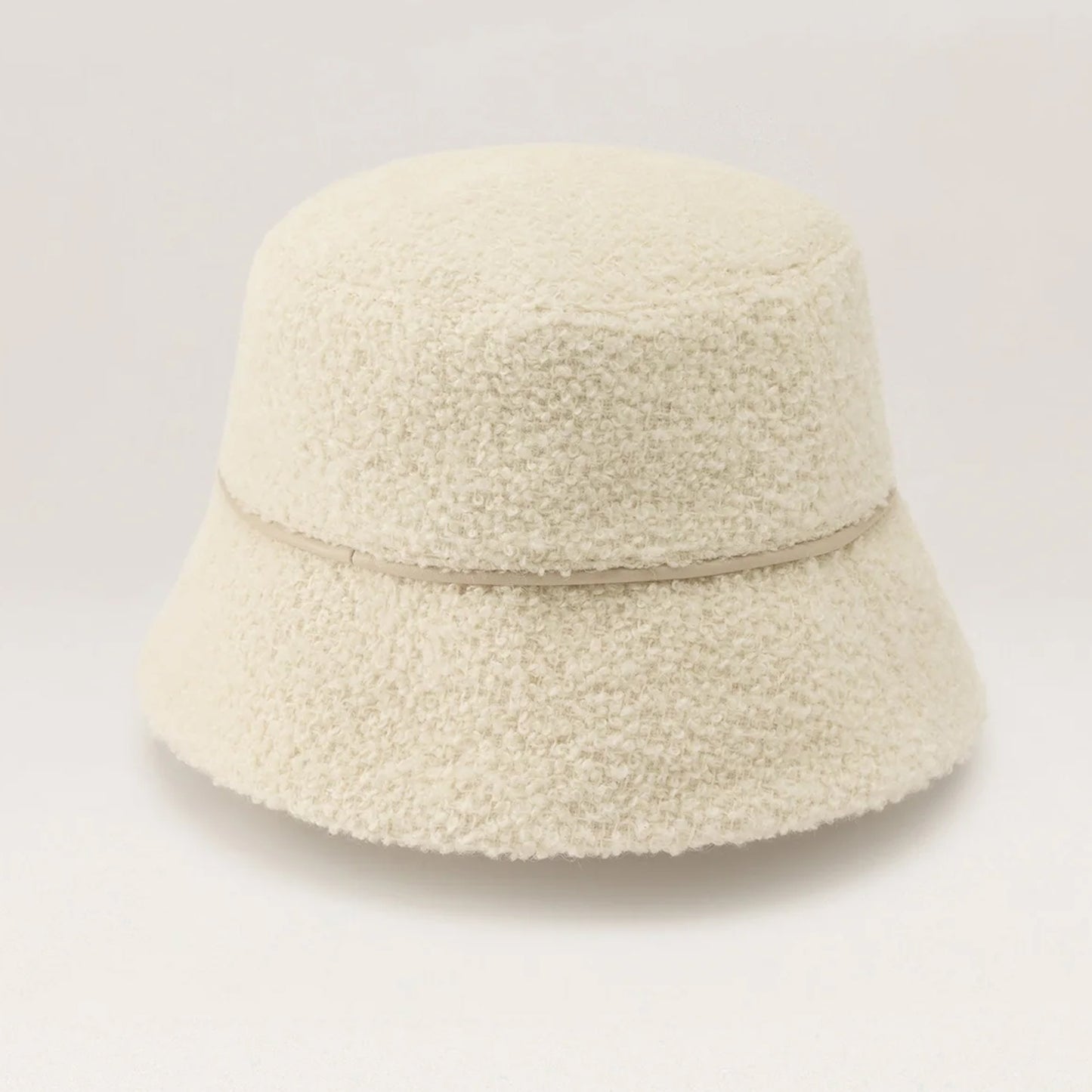 Seda Wool Blend Bucket - Cream