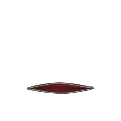 Gancini credit card holder - Black/Ferragamo red