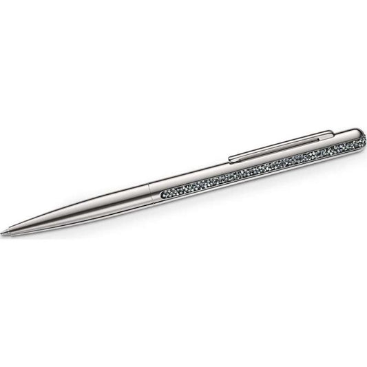 Crystal Shimmer Ballpoint Pen, Silver and Chrome Tone