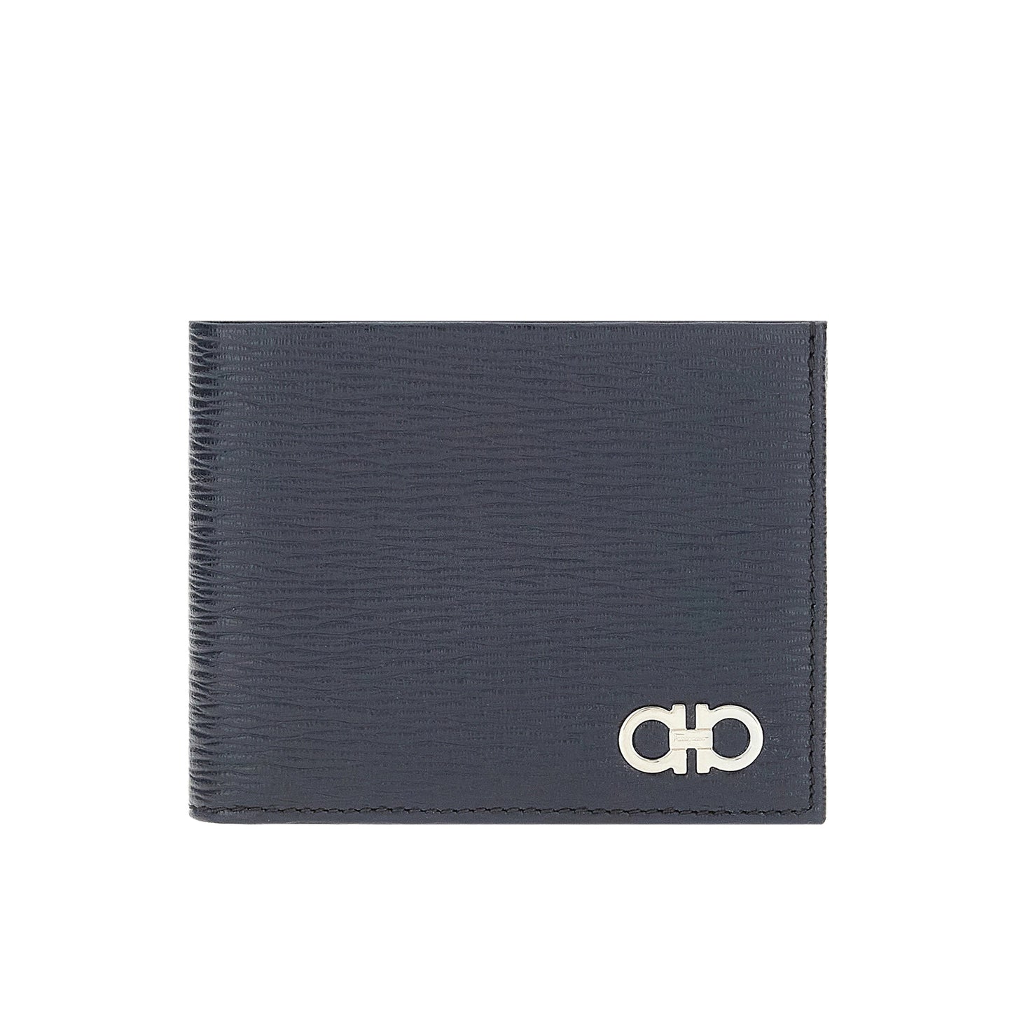 Gancini wallet with ID window - Deep ocean/Black